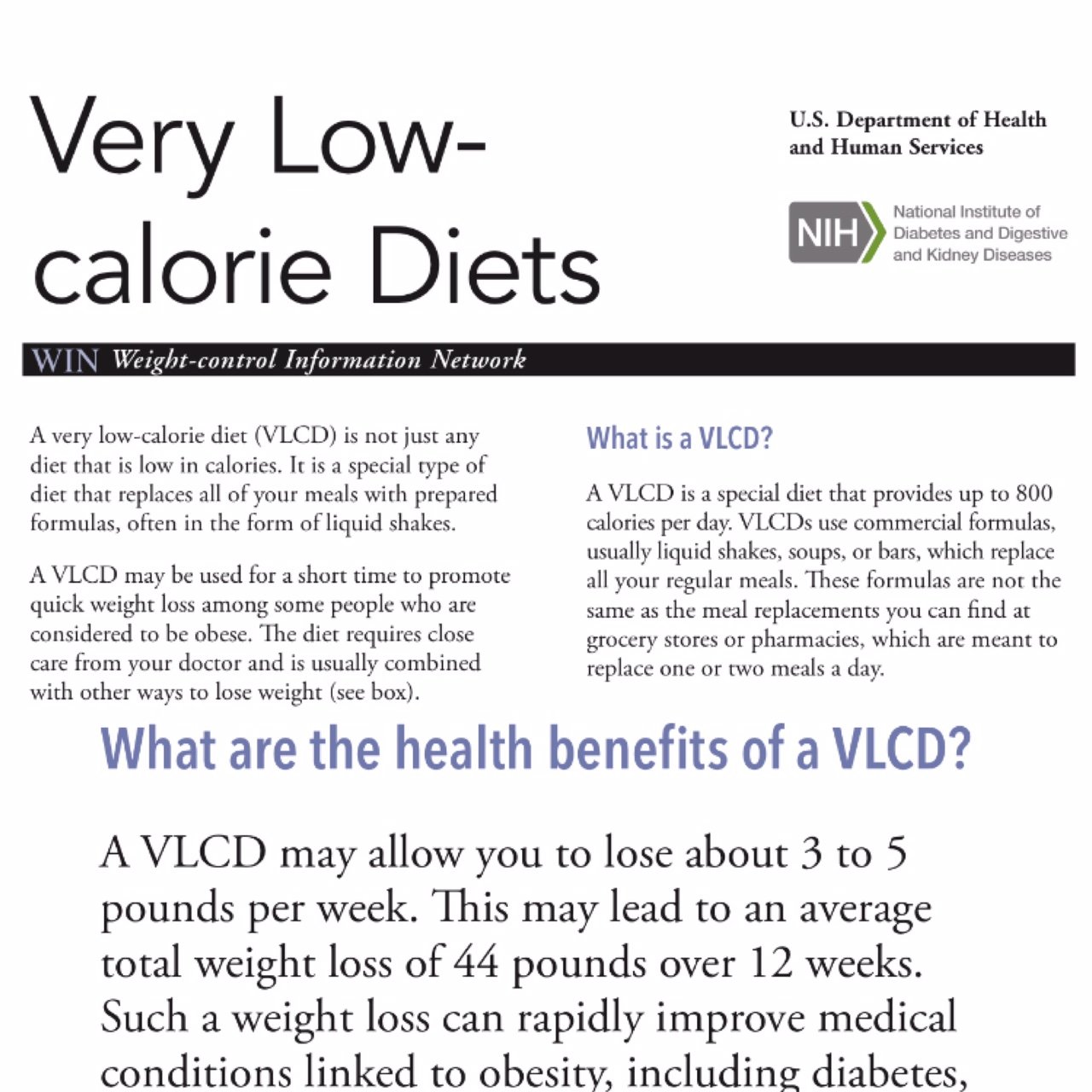 What Is A Very Low Calorie Diet